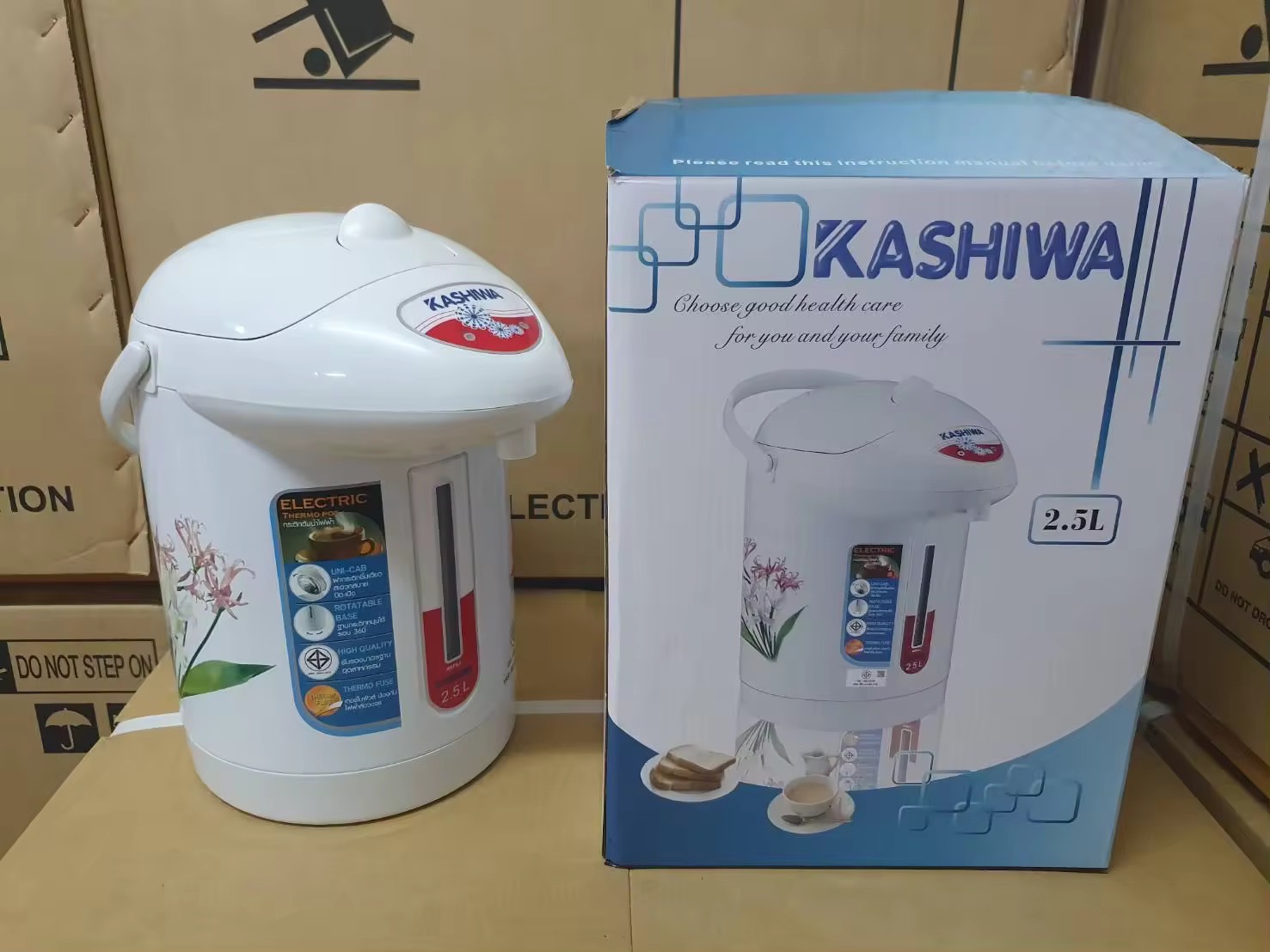 กระติกน้ำร้อน Kashiwa ความจุ 2.5 ลิตร รุ่น KT-287 [ราคาถูก ใช้งานดี มี มอก.]
