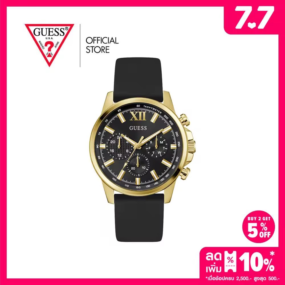GUESS นาฬิกาข้อมือผู้ชาย รุ่น WALKER GW0913G2 สีดำ