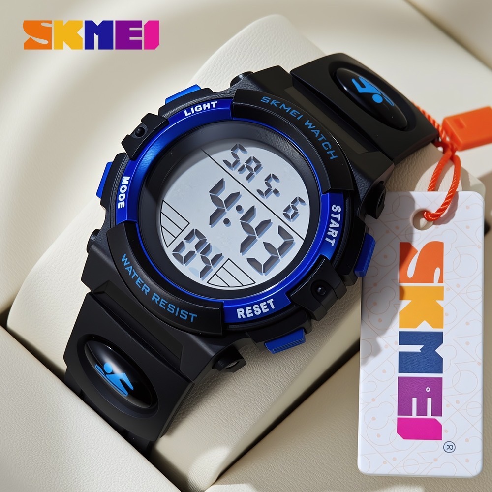 skmei นาฬิกากันน้ำ ของขวัญ ยี่ห้อเด็กเด็กนาฬิกา LED ดิจิตอลมัลติฟังก์ชั่นาฬิกาข้อมือกันน้ำกีฬากลางแจ้งนาฬิกาสำหรับเด็กเด็กสาว 1266