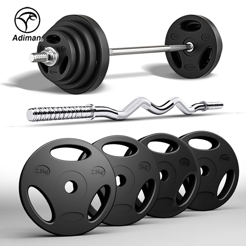 Barbell Dumbbell Weight Plate แผ่นน้ำหนัก 2.5 kg /5 kg /7.5 kg /10 kg. ดัมเบล แผ่นยกน้ำหนัก รูมาตรฐาน 3cm แผ่นบาร์เบล
