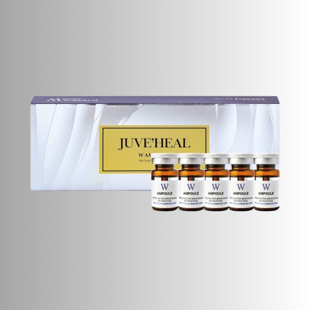 Juveheal W Ampoule Tone Up & Pigmentation Treatment (5ml x 5EA / 1SET) - ดูแลผิวหน้า ควบคุม Sebum ผิวเรืองแสง ภูมิคุ้มกัน เสริมสร้างเกราะป้องกันผิว เพิ่มความชุ่มชื้นเข้มข้น