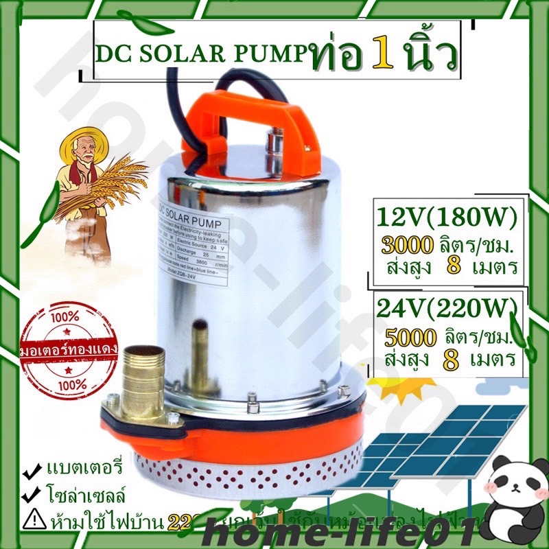 ปั้มน้ำออโต้ ปั๊มน้ำไฟฟ้า ปั้มน้ำ ปั๊มแช่ ปั๊มจุ่ม DC 12V 24V ปั้มดูดน้ำ ปั้มน้ำอัตโนมัติ ปั้มแช่ดูดโคลน รุ่นใหม่ ขนาด