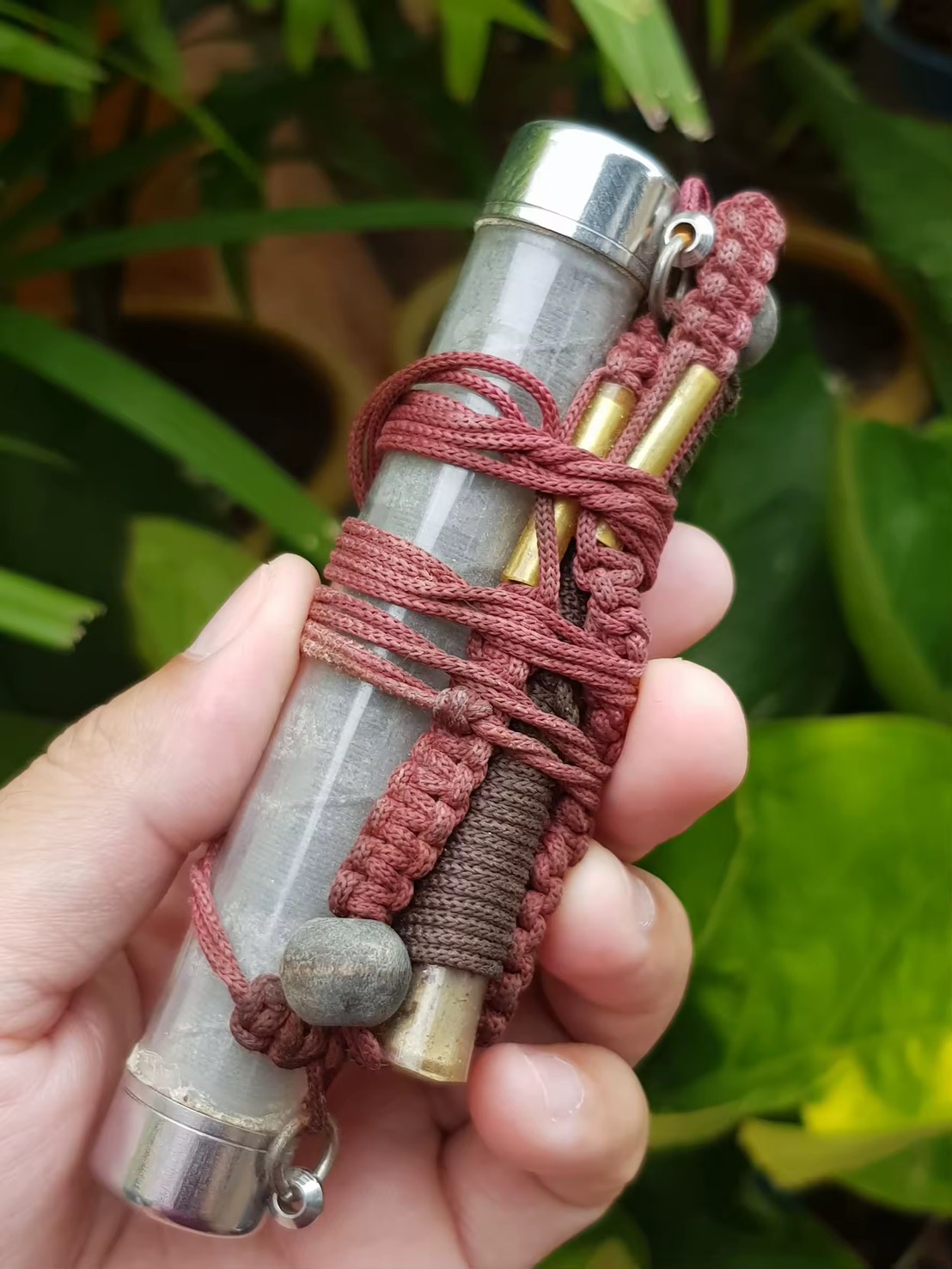 ตะกรุดชุดคาดเอว ขนาด 5 นิ้ว (สภาพเก่า ไม่ทราบที่)