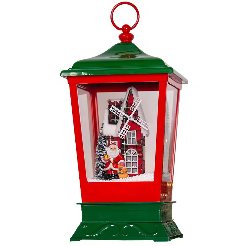 BEAUTY IN THE LIGHT | โคมไฟกลางคืน ซานตาคลอสหิมะโปรย ช่วยสร้างบรรยากาศคริสต์มาส พร้อมของตกแต่งครบชุด ใช้เป็นพร็อพถ่ายรูป