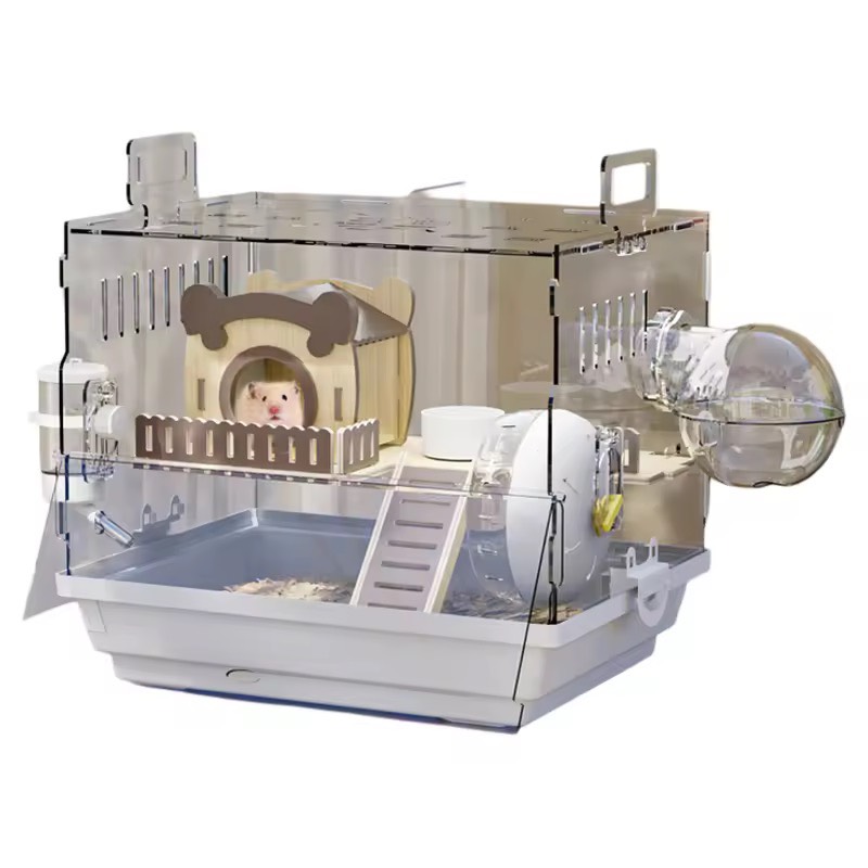 ANGEL PET | กรงแฮมสเตอร์อะคริลิคใสสำหรับผู้เริ่มต้น ทนหนาว