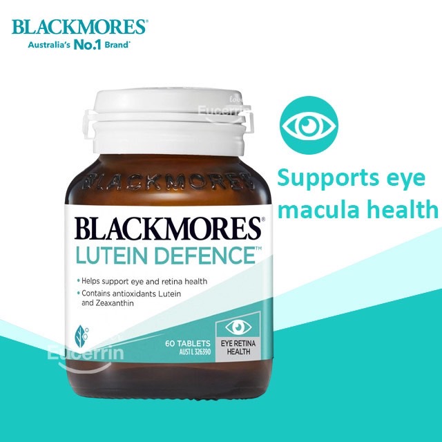 Blackmores Lutein Defence 60 Tablets บำรุงสายตาและป้องกันประสาทตาเสื่อม 