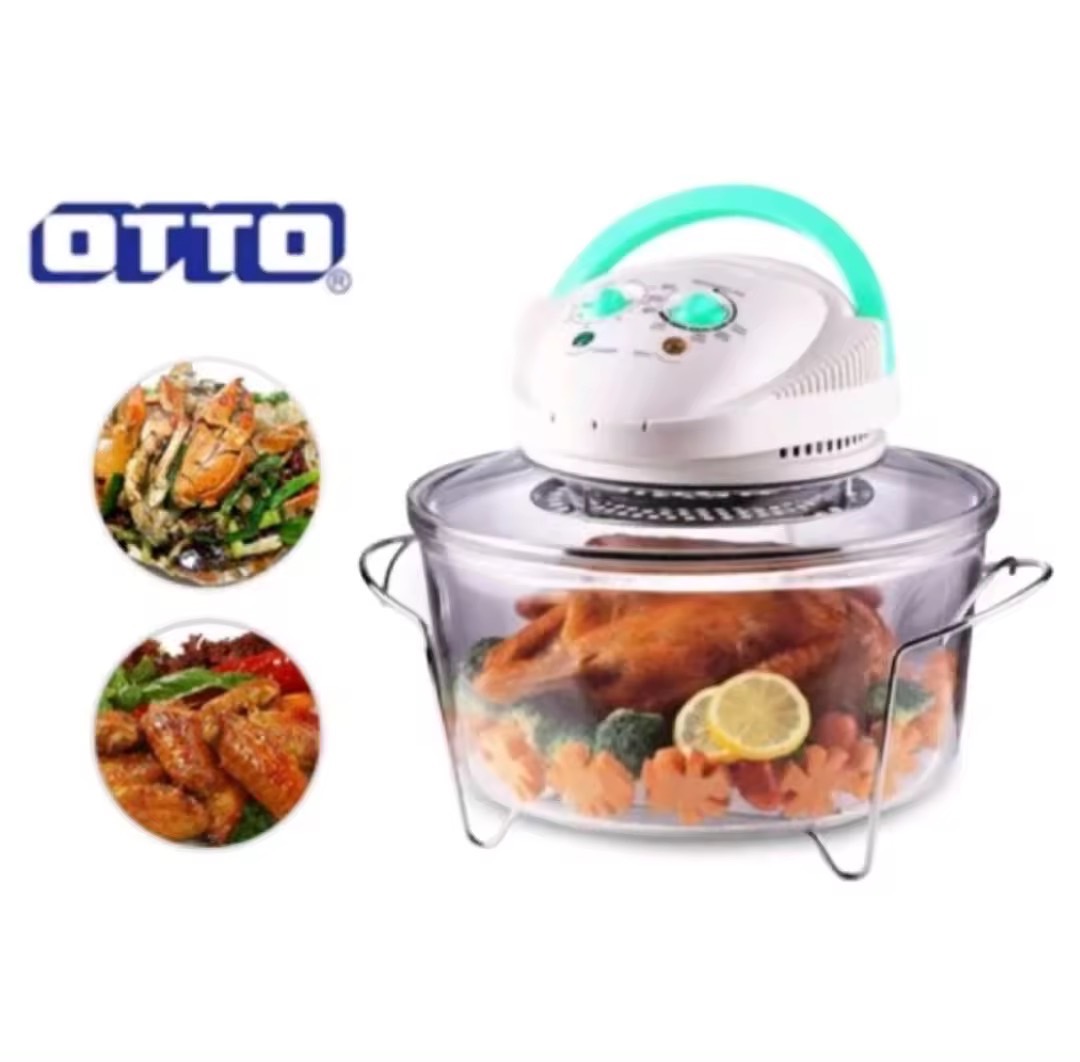 หม้ออบลมร้อน OTTO รุ่น CO-705 ขนาดใหญ่ 12 ลิตร กำลังไฟ 1,300 วัตต์ อบไก่ได้ทั้งตัว ร้อนไว สุกทั่วถึง ใช้ง่ายสะดวกสะอาด ไม่ต้องใช้น้ำมัน