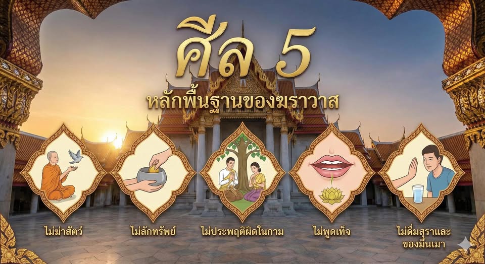 ศีล 5 (หลักพื้นฐานของฆราวาส)