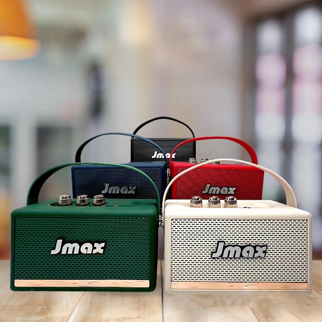 Jmax ลำโพงบลูทูธไร้สาย เสียงดี เบสเเน่น ขนาดพกพา ดีไซน์สวย มินิมอล สินค้าพร้อมจัดส่ง