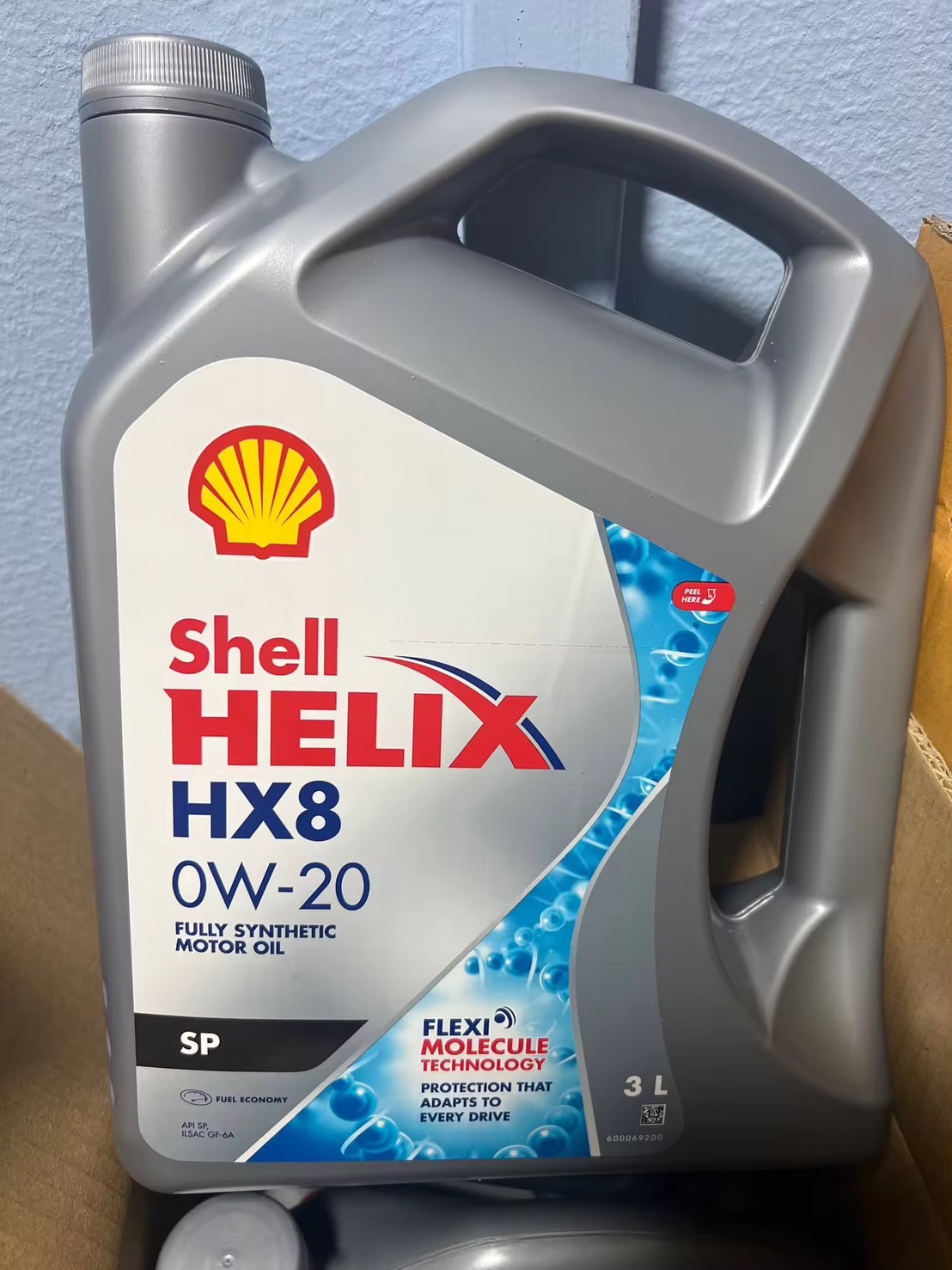 สูตรใหม่ api sp น้ำมันเครื่อง รถยนต์เบนซิน เชล Shell helix HX8 Fully synthetic สังเคราะห์ 100% 0w-20 ขนาดตามตัวเลือก