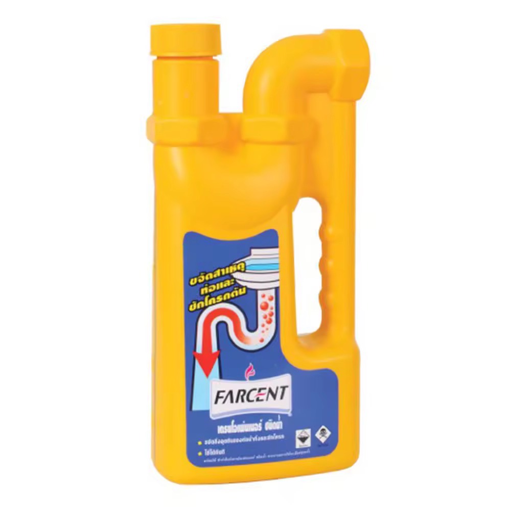 ท่อตัน FARCENT น้ำยาทำความสะอาดท่อตัน FARCENT ขนาด 1 ลิตร 34 oz ท่อตัน เส้นผม