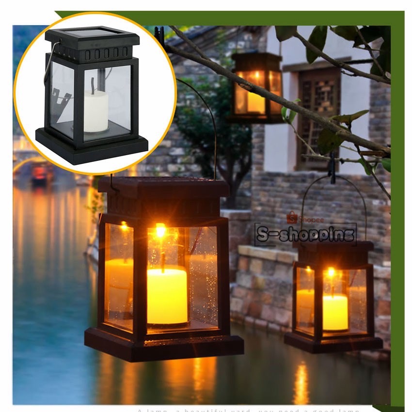 candle light ไฟเทียน  Solar light 1 LED ไฟปักสนาม พลังงานแสงอาทิตย์โซล่าเซลล์ *